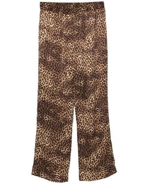 Ernest W. Baker Animal-Print Trousers - Brown