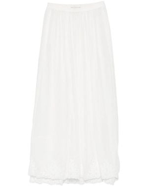 Forte Forte Lace-Trim Skirt - White