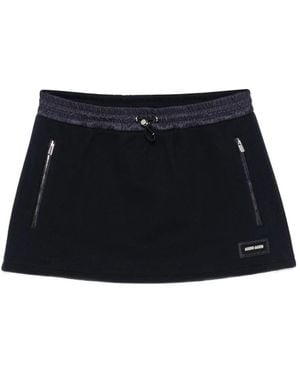 Miu Miu Zip Detail Skirt - Black