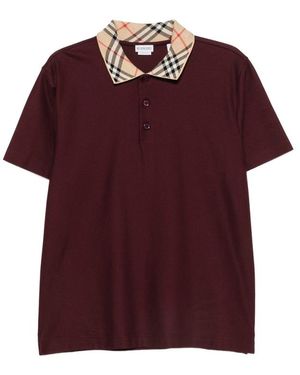 Burberry Polo Shirts - Purple