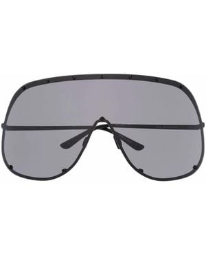 Rick Owens Oversized Shield-Frame Sunglasses - Gray