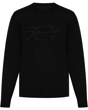 Givenchy Logo-Embroidered Jumper - Black