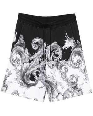 Versace Jeans Couture Barocco-Print Shorts - Black