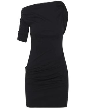 Jacquemus The Drapeado Mini Dress - Black