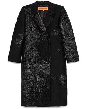 Stine Goya Long-Sleeves Straight Coat - Black