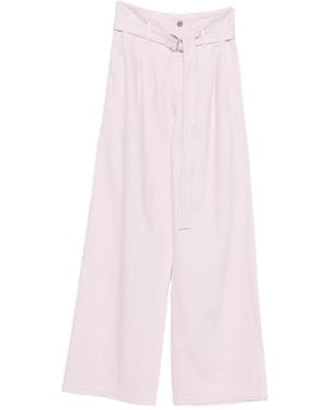 Agolde Corset Belted Jeans - Pink