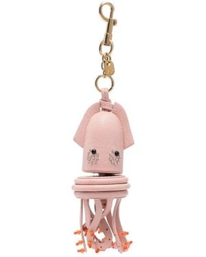 Anya Hindmarch Keyring Aw260141 Wallets & Purses - Pink