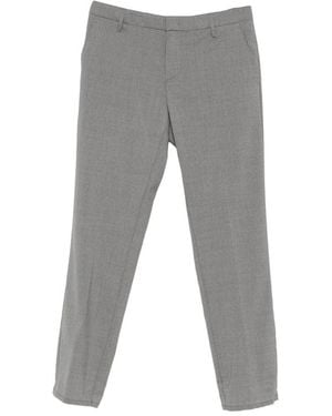 Dondup Belt-Loops Tapered Pants - Gray
