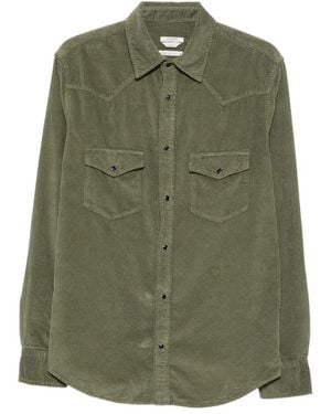 Jacob Cohen Corduroy-Texture Shirt - Green