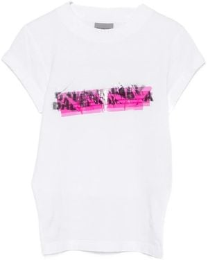 Balenciaga Logo-Print T-Shirt - White