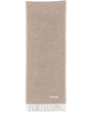 Fendi Neutrals Scarves - Natural