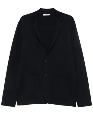 Fendi Logo-Strap Blazer - Black