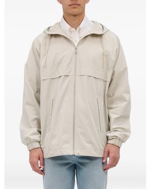 A.P.C. A. P.C. Hooded Zip-Up Jacket - Natural