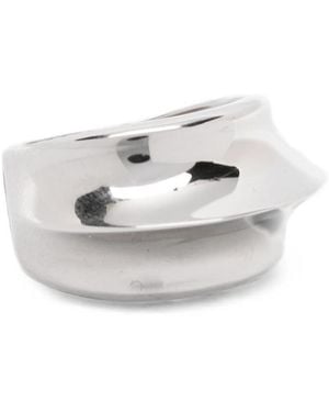 LAG World Aura Sculpted Ring - White