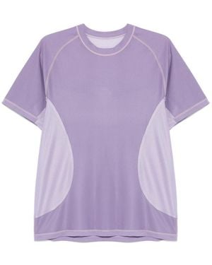 Satisfy Logo-Print T-Shirt - Purple