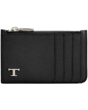 Tod's Credit Leather Card Holder - Black