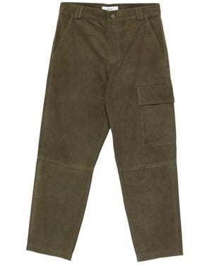 Ba&sh Leather Trousers - Green