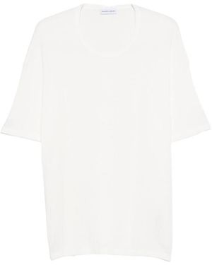 Maison Labiche Ziem Knitted T-Shirt - White