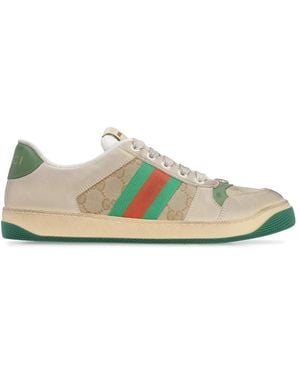 Gucci Screener Lace-Up Trainers - Green