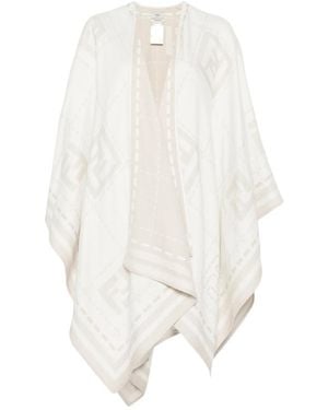 Fendi Neutrals Coats - White