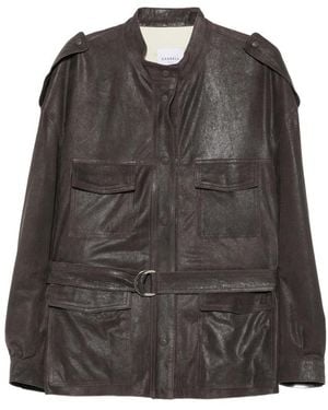 Cassell Sahariana Belted Jacket - Grey