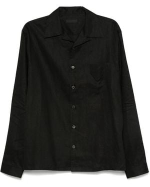 Prada Linen Shirt - Black
