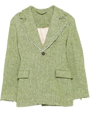 Séfr Single-Breasted Blazer - Green