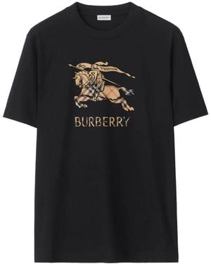 Burberry Equestrian Knight T-Shirt - Black
