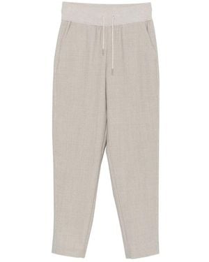 Panicale Drawstring Tapered Pants - Gray