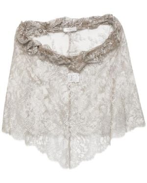 Fely Campo Ruffled Lace Top - Multicolour