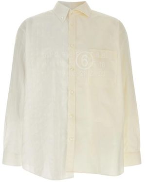 MM6 by Maison Margiela Panelled Shirt - Natural