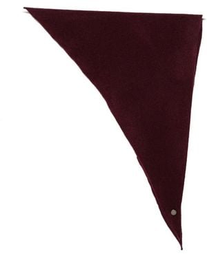 Roberto Collina Triangular Knitted Scarf - Purple