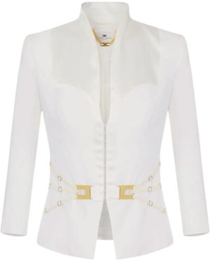 Elisabetta Franchi Jacket Polyester - White