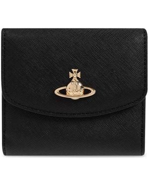 Vivienne Westwood Saffiano-Leather Wallet - Black
