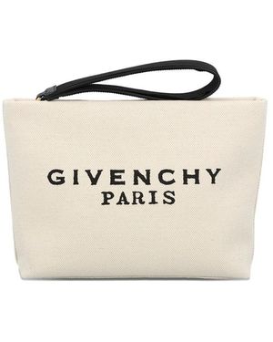 Givenchy Neutrals Clutch Bags - White