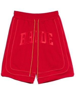 R H U D E © Collegiate Logo Shorts - Red