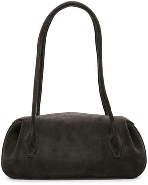 Yuzefi Oyster Leather Shoulder Bag - Black
