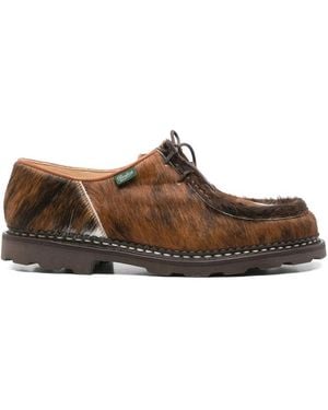 Paraboot Michael Calf-Hair Derby Shoes - Brown