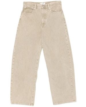 FRAME The Bow Wide-Leg Jeans - Natural