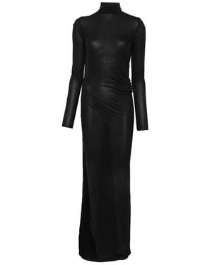 Gucci Open-Back High-Neck Dress - Black