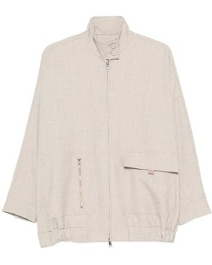 Fabiana Filippi High-Neck Jacket - Natural