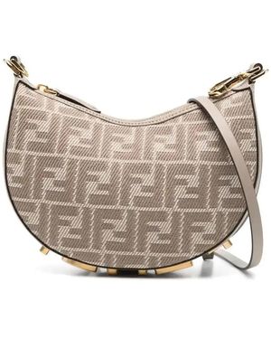 Fendi Graphy Cross Body Bag - Grey