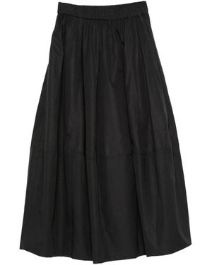 Co. Bubble A-Line Midi Skirt - Black
