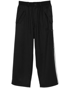 Y-3 Side-Stripe Pocket Track Trousers - Black