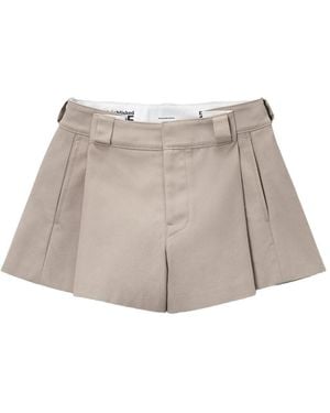 Alexander Wang High-Waisted Pleated Shorts - Grey