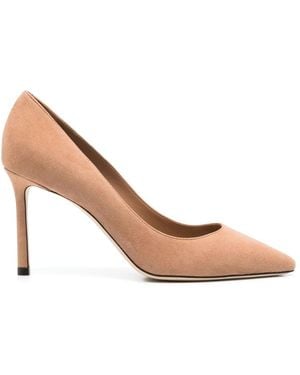 Jimmy Choo 85Mm Romy Court Shoes - Pink