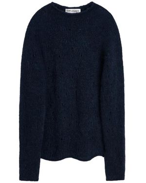 Our Legacy Rider Popover Sweater - Blue