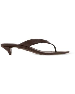 Gucci Vittoria Thong Sandals - Brown