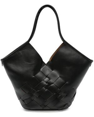 Hereu Coloma Leather Shoulder Bag - Black