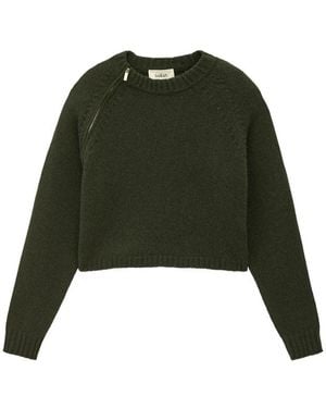 Ba&sh Zip-Detail Corvy Jumper - Green